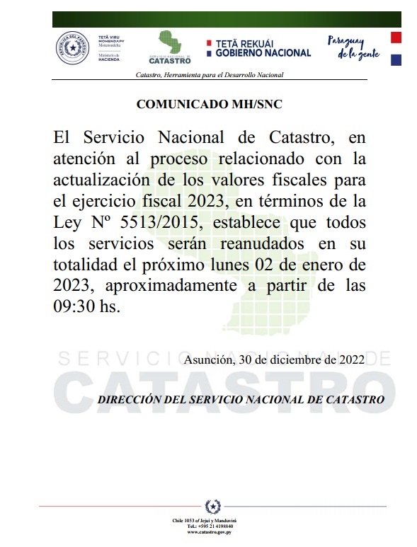 COMUNICADO SNC 